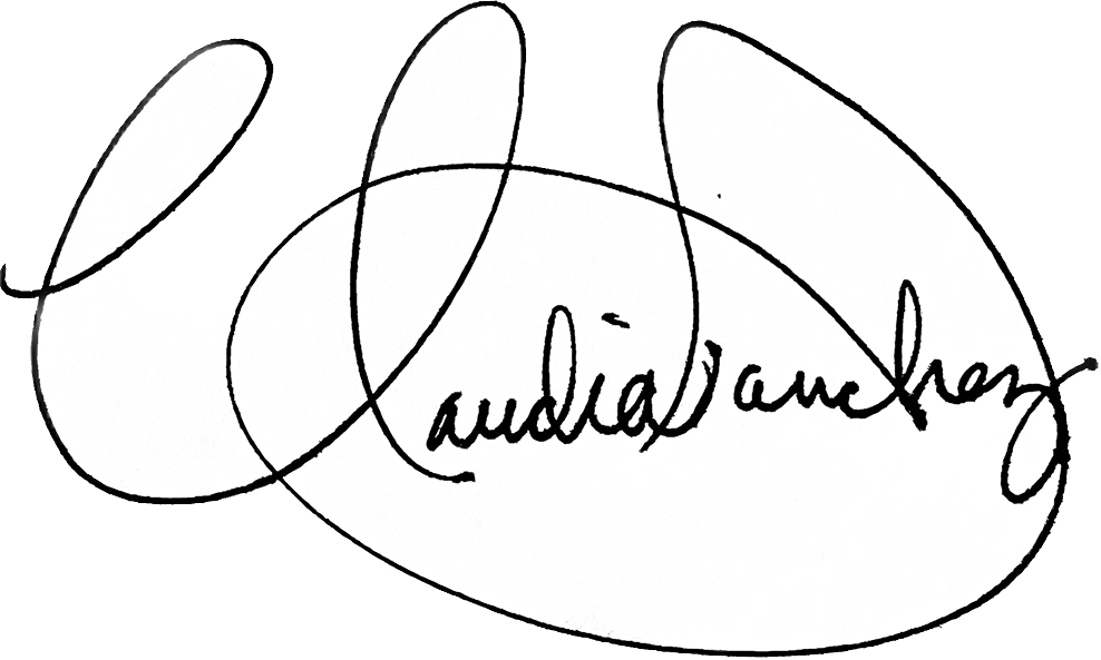 Claudia's signature.