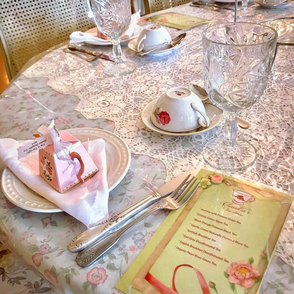 Inside the Claudia's Tea House venue